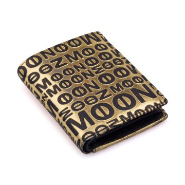 Hochformat Damen Portemonnaie in Gold / Schwarz