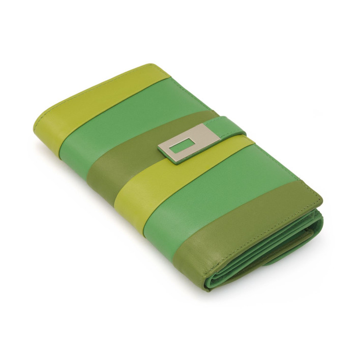 Palazzo N1349 Extra Large penta/pista/parrot mit Lasche &ndash; Verde &ndash; Immagine 1