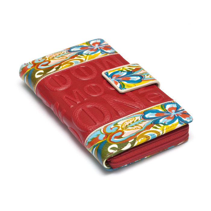 Varanasi N1595.C4525LS coral &ndash; Rot &ndash; Bild 1